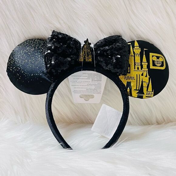 Walt Disney World Castle - Black and Gold Ears - Picture 1 of 6